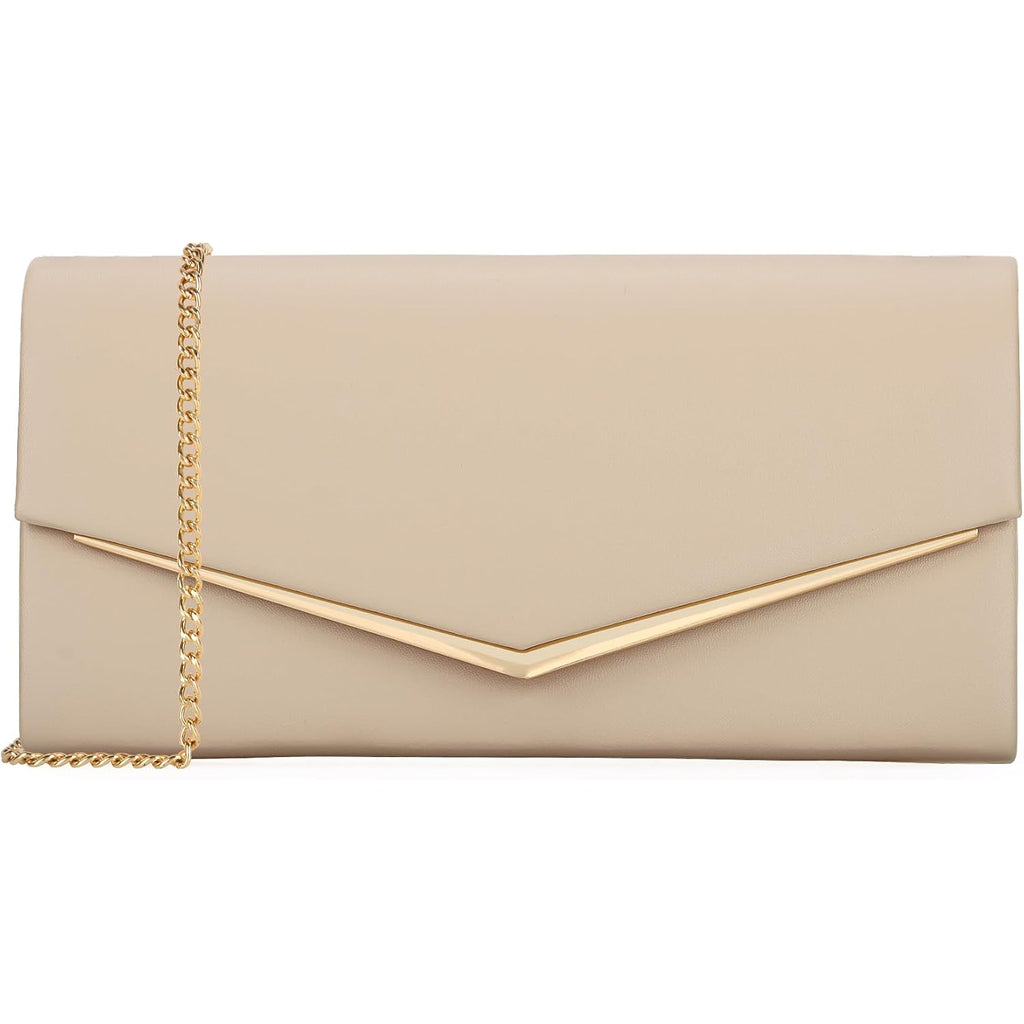 Women’s Evening Handbag Vegan Leather Ladies Envelope Clutch Classic Elegant Purse Bags