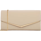 Women’s Evening Handbag Vegan Leather Ladies Envelope Clutch Classic Elegant Purse Bags