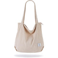 KALIDI Women Corduroy Tote Bag Zipper Casual Tote's Handbag Big Capacity Shoulder Bag with Pockets