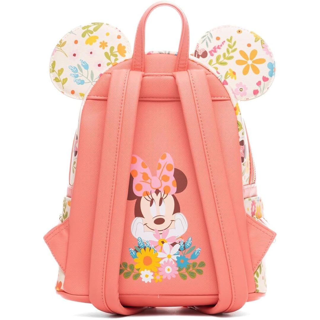 Loungefly Disney Minnie Mouse Springtime Sequins Womens Backpack