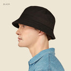Hot Summer Bucket Hat - Trendy Cotton Sun Hat for Beach, Golf, Fishing - Fun Outdoor Vacation Boonie for Men and Women Black