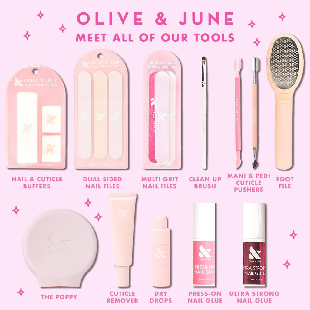 Olive & June Dry Drops | Quick Drying Polish Drops with Jojoba Oil | Touch-Dry in 80 Seconds | Easy One-Handed Application | Vegan & Cruelty-Free | Infused with Jojoba Oil