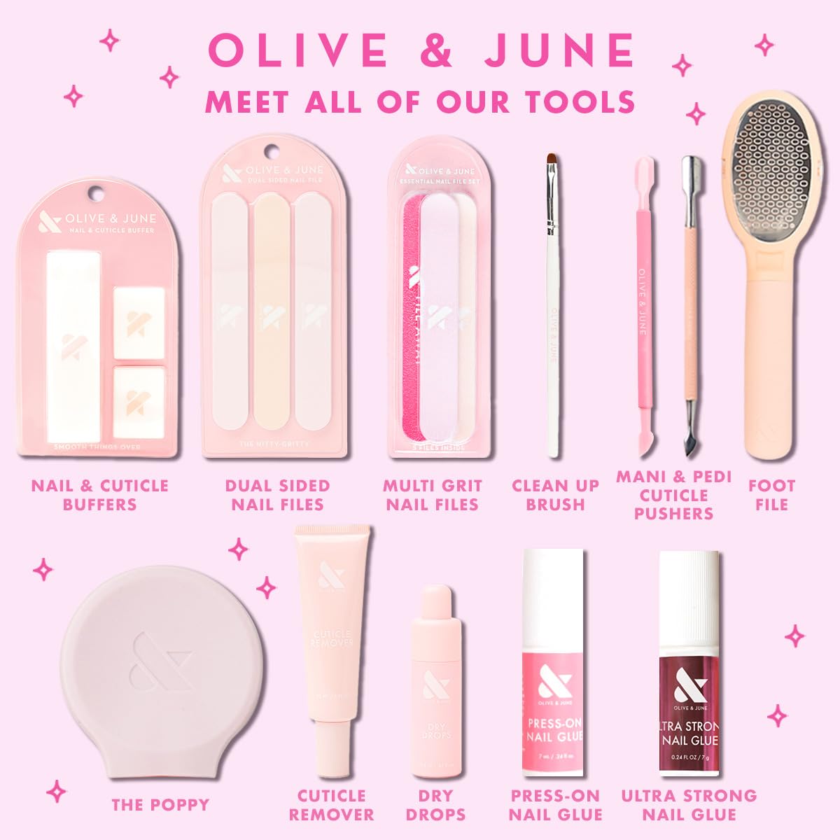 Olive & June Dry Drops | Quick Drying Polish Drops with Jojoba Oil | Touch-Dry in 80 Seconds | Easy One-Handed Application | Vegan & Cruelty-Free | Infused with Jojoba Oil