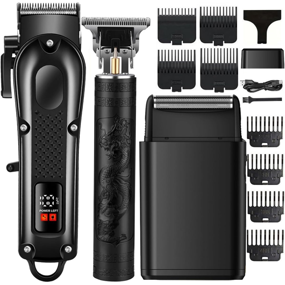 Hair Clippers Set For Men, Hair Clippers & Trimmers & Electric Foil Shaver, Hair Cutting Tools For Home Haircuts, Fading, Beard Trimming, Suitable For Beginners