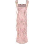 Cider Formal Dresses For Women Wedding Guest Dresses Summer Maxi Dress Sleeveless Mesh Ruffle Cocktail Dress Elegant Outfits
