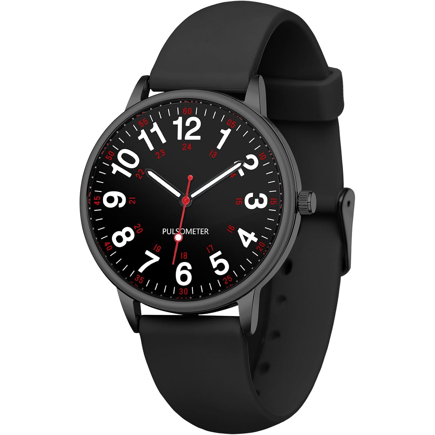 Ibso Nurse Watch For Nurse Medical Professionals Men Women Easy To Read Dial Wristwatches Silicone Band Second Hand Watches