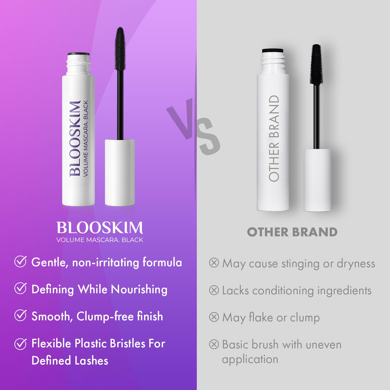 Mascara For Older Women 60 Plus: Black Prime Lash Mascara - Prime Mascaras For Mature Women Makeup - Hypoallergenic Non-Clumping Formula For Sensitive Eyes, 6G