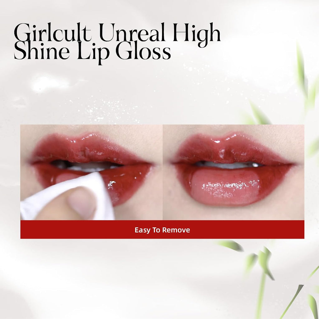 Girlcult Glass Shine Lip Gloss – Non-Sticky Hydrating Lip Gloss With High-Shine Finish, Lightweight Moisturizing Formula, Buildable Sheer Color For Plump Lips (J73)