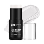 Ybuete White Face Body Painting Stick, Professional Full-Coverage Cream White Face Paint For Halloween Sfx Skeleton Ghost Zombie Clown Goth Cosplay Makeup, Washable Body Stick For Adult Costume Party
