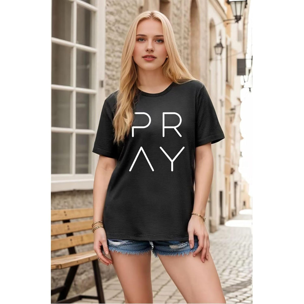 Faith Graphic T Shirt For Women Christian Shirts Bible Verse Inspirational Tee Tops