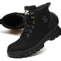 Steel Toe Boots For Women Wateproof Safety Shoes Men Lightweight Composite Toe Boots Leather Construction Steel Work Shoes