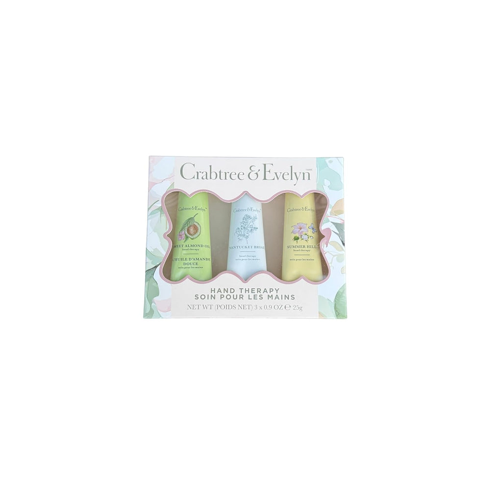 Crabtree & Evelyn Luxury Hand Therapy Collection (Sweet Almond Oil, Nantucket Briar, Summer Hill)