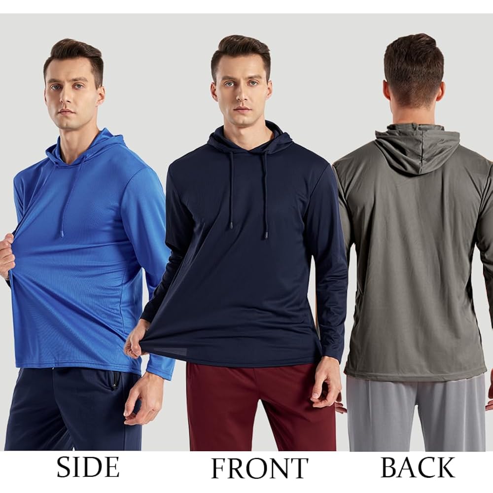 Upf 50+ Sun Protection Shirts For Men, Uv Fishing Hoodie With Face Mask, Long Sleeve Outdoor Shirt For Hiking & Outdoor Work