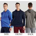 Upf 50+ Sun Protection Shirts For Men, Uv Fishing Hoodie With Face Mask, Long Sleeve Outdoor Shirt For Hiking & Outdoor Work