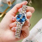 Olevs Women'S Watch Gold/Silver Analog Quartz Small Stainless Steel Business Formal Waterproof Luminous Date Ladies Watch