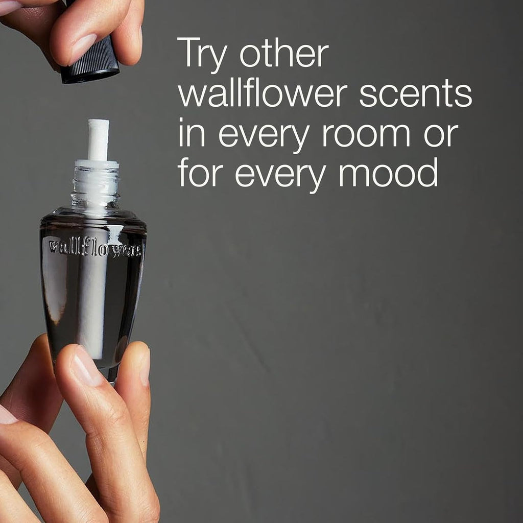 Bath & Body Works Wallflowers Refills, Mahogany Teakwood Scent, Plug-In Air Freshener Refills For Bedrooms, Bathrooms & Living Spaces, 4 Pack