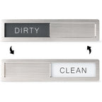 Kitchentour Dishwasher Magnet Clean Dirty Sign, Premium Stainless Steel Clean Dirty Magnet For Dishwasher Funny, Strong Magnet Non-Scratch Dishwasher Sign Kitchen Decor And Accessories