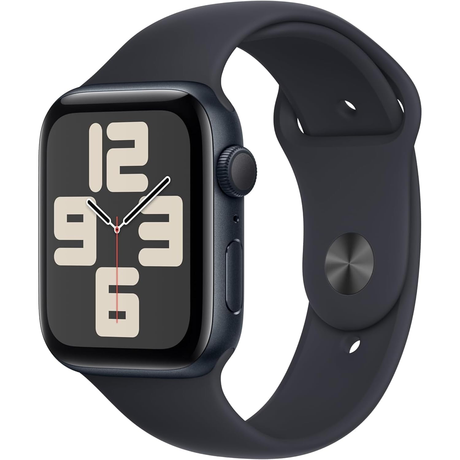 Apple Watch Se (2Nd Gen) (Gps, 44Mm) - Midnight Aluminum Case With Midnight Sport Band, M/L (Renewed)