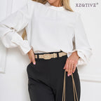 XZQTIVE 3 Pack Plus Size Women's Leather Belts for Jeans Pants Dress Fashion Gold Buckle Ladies Waist Belt