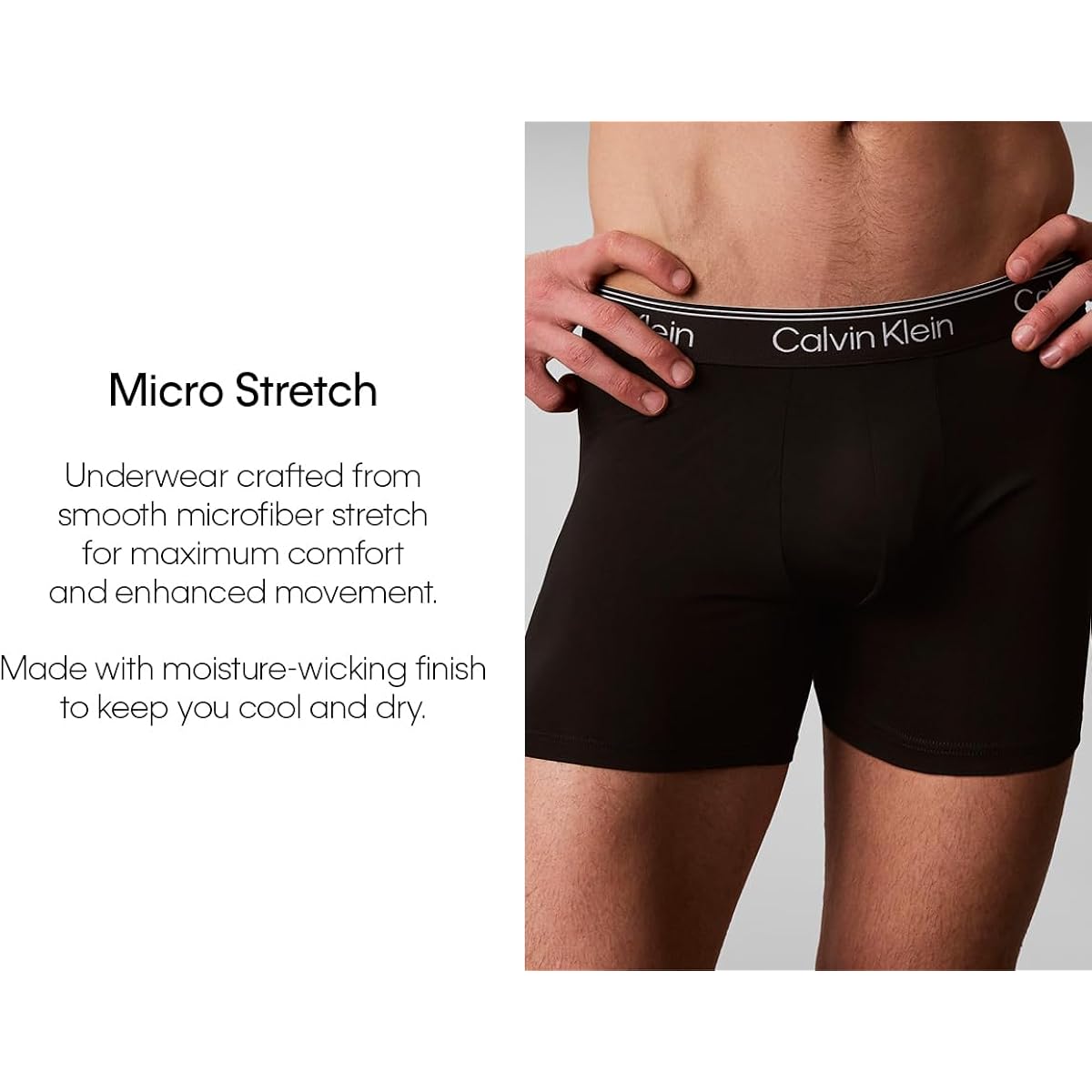 Calvin Klein Men'S Micro Stretch 3-Pack Boxer Brief