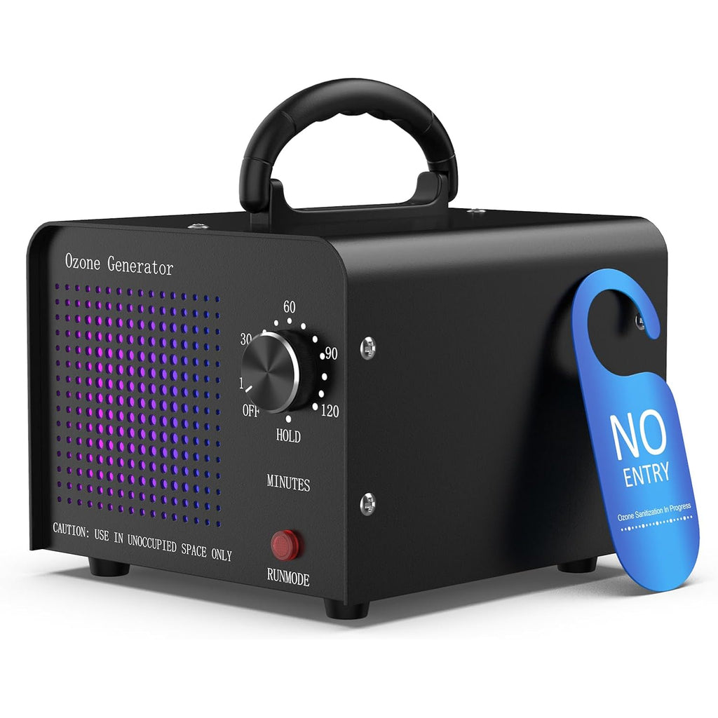 Medvoe 65,000Mg Ozone Odor Eliminator Generator For Home & Car | Black, Up To 7000 Sq. Ft. Coverage, Pet Odors, Smoke Odors, Apartments, Vehicles, Boats, Kitchens, Bathrooms, Basements