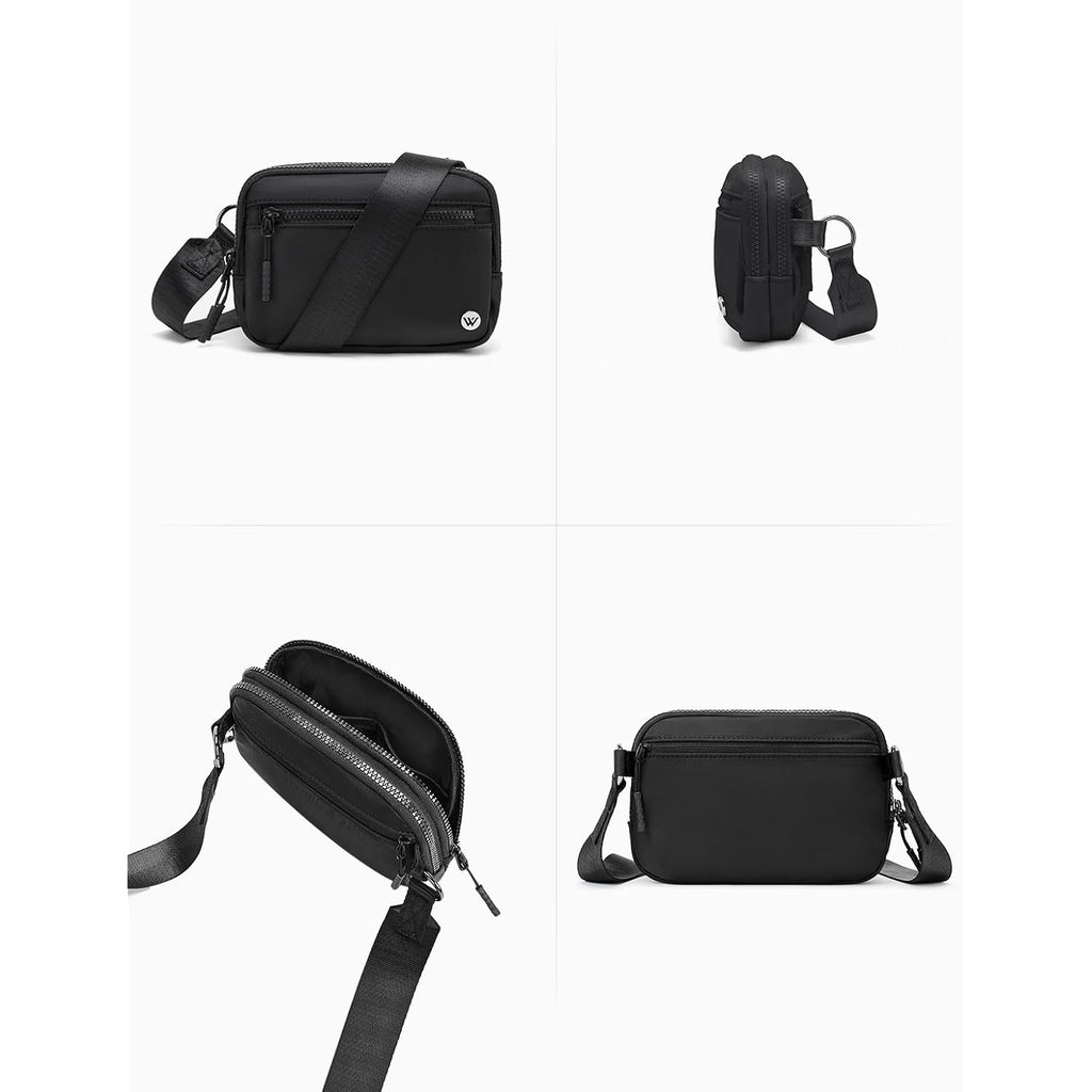Westbronco Small Crossbody Bags For Women Nylon With Adjustable Strap, Zipper Crossbody Purse, 1L Shoulder Bag For Travel