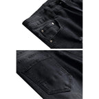 Men'S Ripped Denim Shorts & Jeans Summer Casual Classic Straight Distressed Ripped Short Jeans