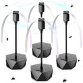 Fly Fans For Tables, Fly Repellent Fan Outdoor Indoor Keep Flies Away, Fly Repellent Fans For Tables With Holographic Blades For Picnic, Party, Restaurant, Kitchen, And Bbq, 4 Pack Black
