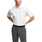 Van Heusen Men'S Short Sleeve Dress Shirt Regular Fit Poplin Solid