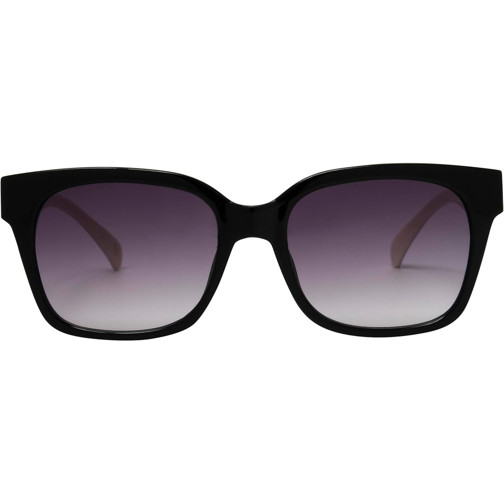 Nine West Women's Katia Sunglasses Square, Black, 55mm Black