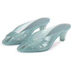 Jelly Sandals For Women Clear Sandals Jelly Shoes Women Kitten Heel Mules Open Toe Slide Pumps Dress Shoes Beach Summer Sandal Cute Comfortable
