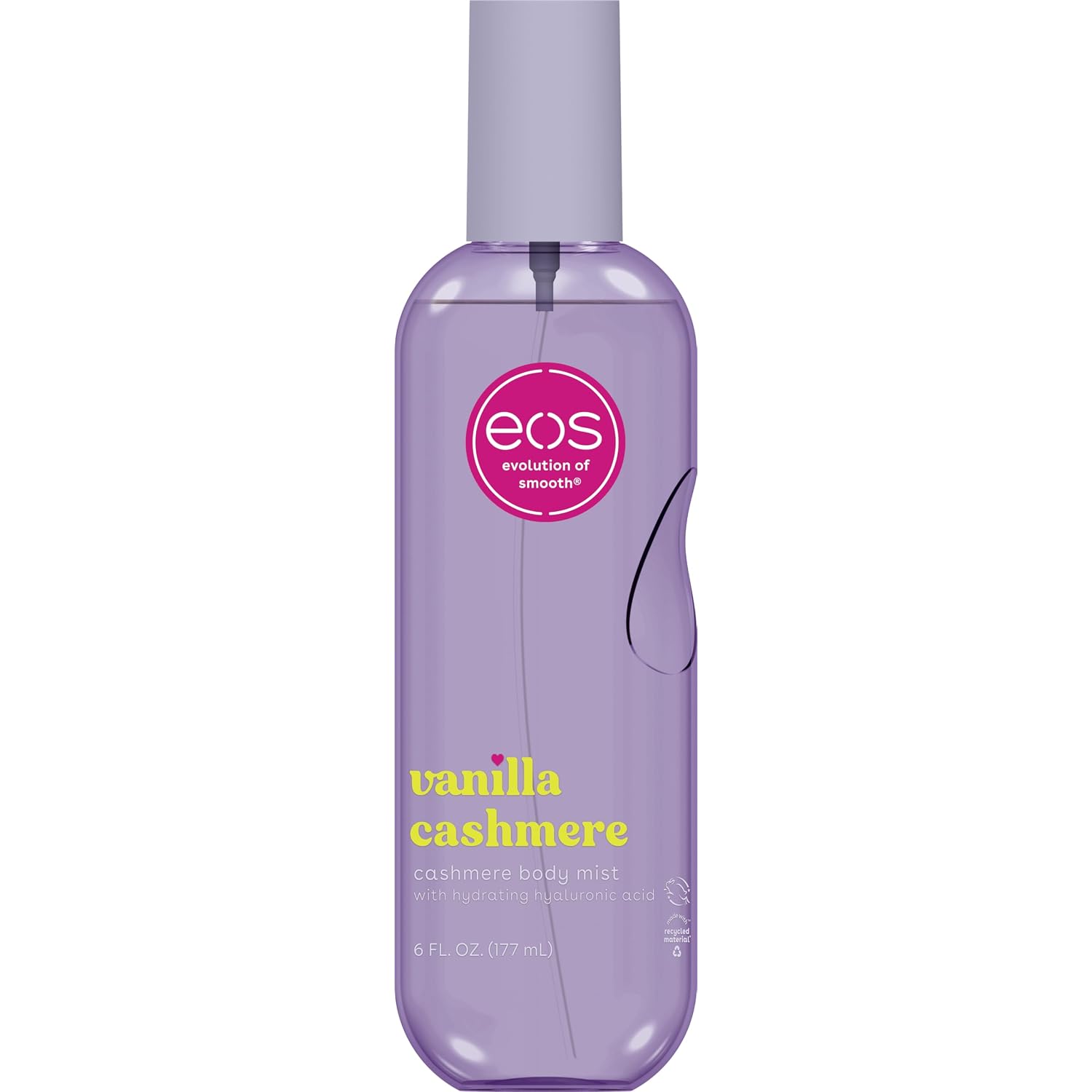 Eos Cashmere Body Mist, Vanilla Cashmere, Soft Musk, Cozy Caramel, Hair Mist, Body Spray For Women, Moisturizing, Hyaluronic Acid, Body Spray, Vegan, Cruelty-Free, 6 Fl Oz