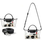 Clear Bag for Stadium Events, Small Crossbody Purse for Concerts, Sports Events World Cup, Durable Waterproof