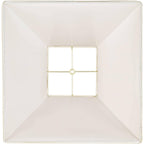 Set Of 2 Tapered Square Lamp Shade (Pre-Assembled) S Beige Large 7" Top X 17" Bottom X 13" Slant X 12 High Spider With Replacement Harp And Finial Fitting