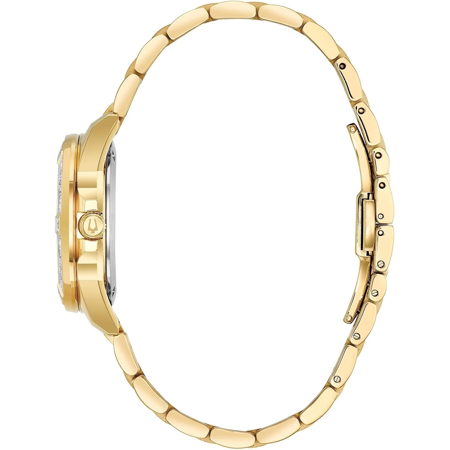 Bulova Ladies' Marine Star 'Series L' 3-Hand Day Date Quartz Diamond Watch, Sapphire Crystal, 100M Water Resistant, Mother-Of-Pearl Dial, 34Mm