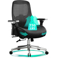 750Lbs Big And Tall Office Chair With Wide Thick Seat Cushion For Heavy People Ergonomic Computer Mesh Desk Chairs With 4D Armrests, Adjustable Lumbar Support For Adults 8 Hours Daliy Work