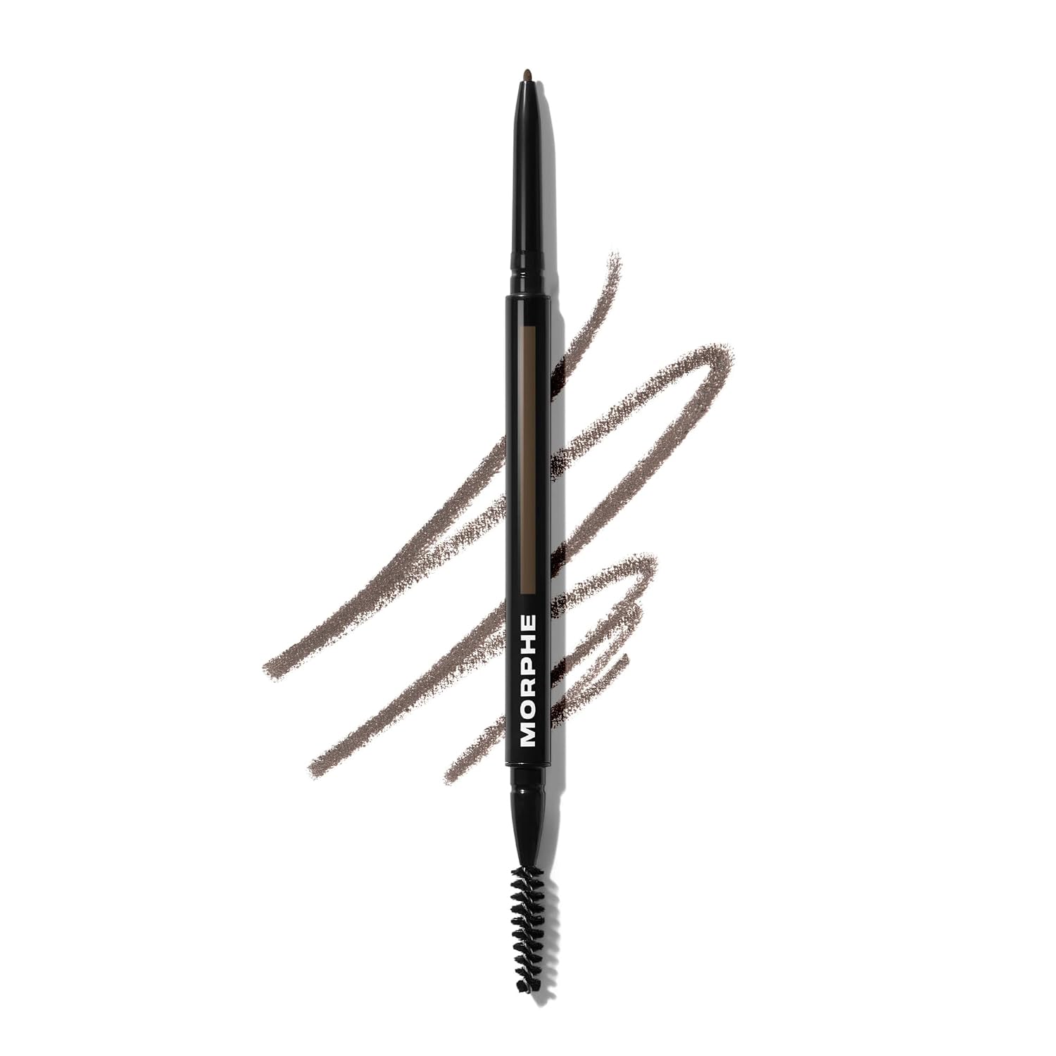Morphe Micro Dual Eyebrow Pencil - Dual-Ended Brow Pencil Featuring A Retractable, Ultra-Precise, Pointed Tip - Richly Pigmented, Smooth-Gliding, Long-Lasting Wax Formula - Java (0.003 Oz)