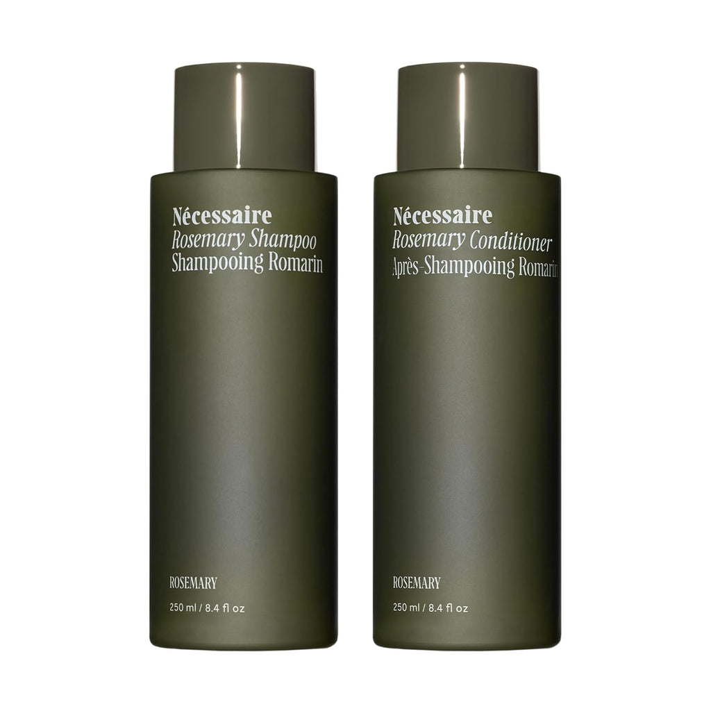 Nécessaire Rosemary Hair Duo | Multi-Protein Strengthening Rosemary Shampoo And Conditioner Set For Thinning Hair. For Women + Men. Free Of Sulfates. Color-Safe. 250 Ml / 8.4 Oz