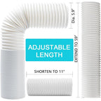 Portable Ac Hose, Air Conditioner Exhaust Hose Vent Kit 5.9" Dia 59" Length | No Coupler, Universal Replacement, Window Vent Kit For Most Portable Ac Units, Check The Diameter Before Purchasing