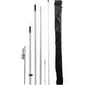 Lookourway Feather Flag Pole Kit - 13 Feet Tall Swooper Flag Pole Kit With Rotating Ground Spike - Banner Flag Pole For 12Ft Arc Shaped Outdoor Advertising Flags
