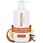 Routine Wellness Anti-Thinning Volumizing Shampoo For Thinning Hair & Hair Loss - Grow Your Confidence With Biotin & Dht Blockers - 14 Oz Coconut & Vanilla