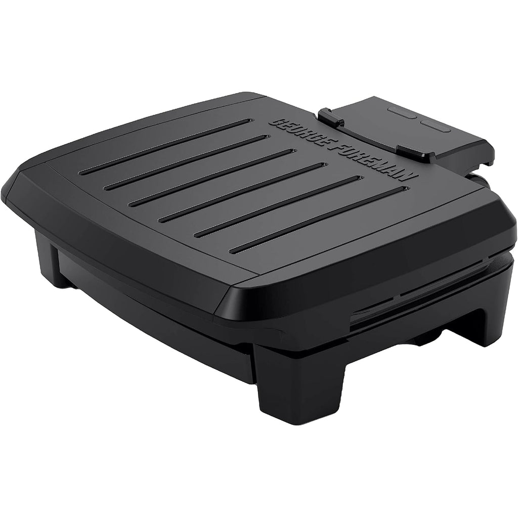 George Foreman® Fully Submersible™ Grill, New Dishwasher Safe, Wash The Entire Grill, Easy-To-Clean Nonstick, Black/Grey