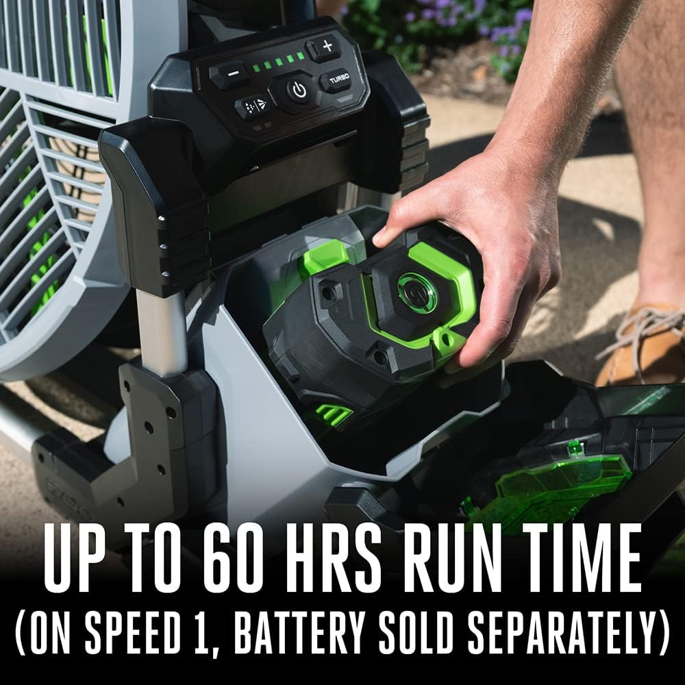 Ego Power+ Portable Misting Fan, Outdoor Electric 18" 5 Speed Fan, Battery And Charger Not Included - Fn1800