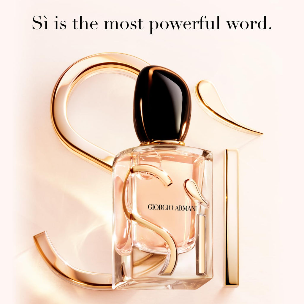 Armani Beauty - Sì - Eau De Parfum - Women'S Perfume - Modern Chypre Fragrance - Blackcurrant Nectar, Rose De Mai & Freesia, Patchouli Notes