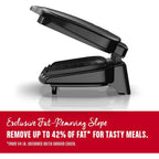 George Foreman GR10B 2-Serving Mini Grill & Panini Press, Compact 7.3” x 5.6” Cooking Surface,1–2 Servings, Dorms & Small Kitchens