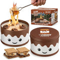The S'Mores Company - Portable Fire Pit, Mini Tabletop Campfire (2-Pack) | Smores Soy Wax Firepit, Food Safe For Roasting Marshmallows, Bonfire Smores Maker, 3+ Hours Of Burn Time, Camping Stove
