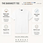 Robert Barakett Men'S Georgia Tee Short Sleeve Crew Neck Pima Cotton T-Shirt