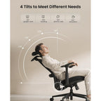 Protoarc Ec200 Ergonomic Office Chair With Adjustable Seat Depth