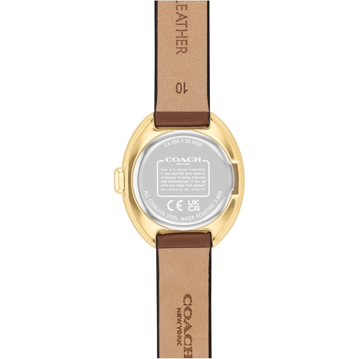 Coach Sammy Women'S - 2H Quartz Watch - Calfskin Leather Strap - Water Resistant Up To 3Atm/30 Meters - Gift For Her - Modern Design - Perfect For Everyday Wear - 22.5Mm