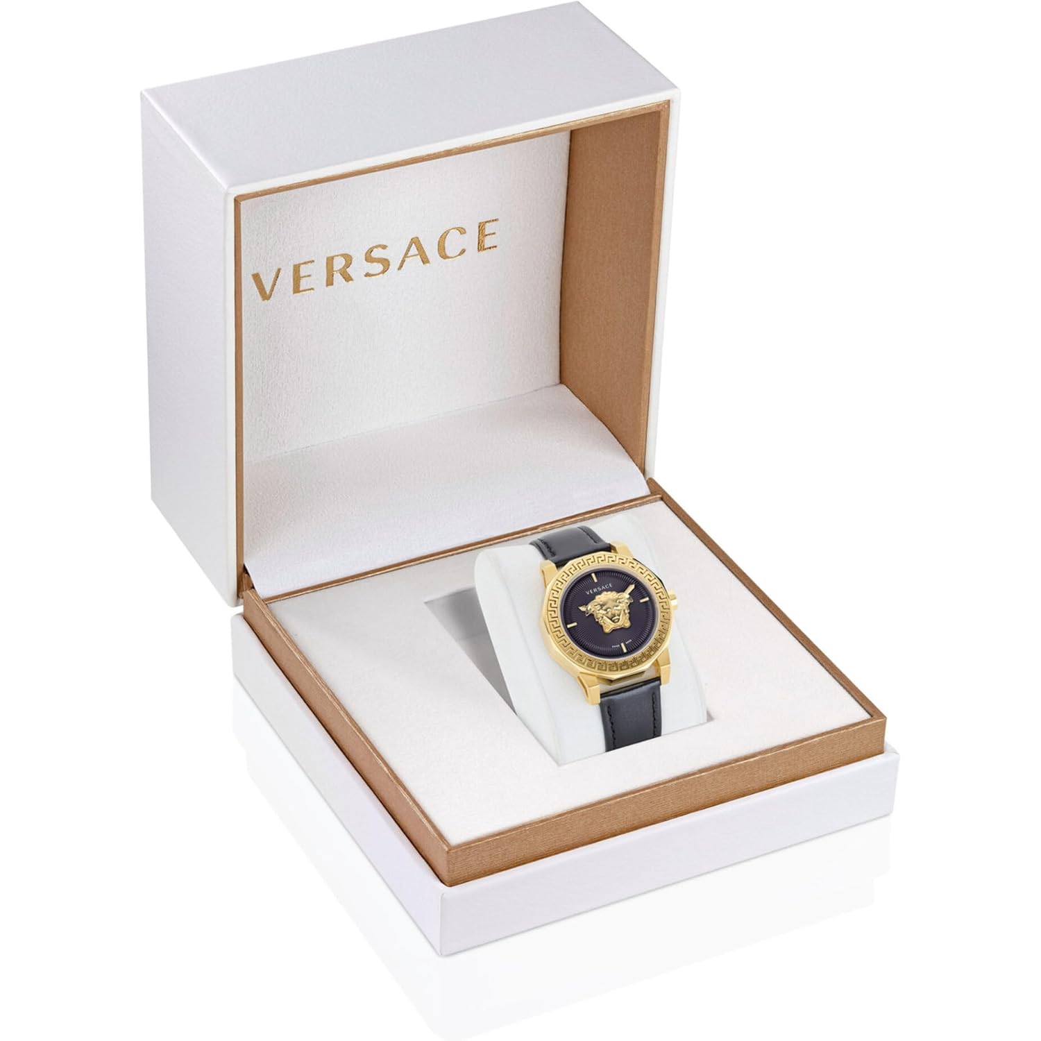 Versace Medusa Deco Leather Watch